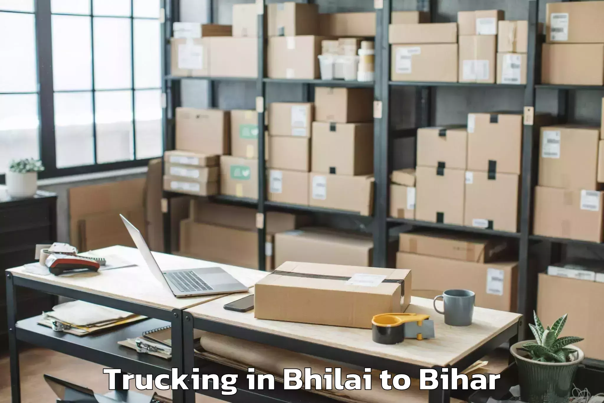 Easy Bhilai to Lauria Nandangarh Trucking Booking